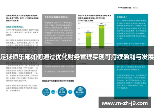 足球俱乐部如何通过优化财务管理实现可持续盈利与发展